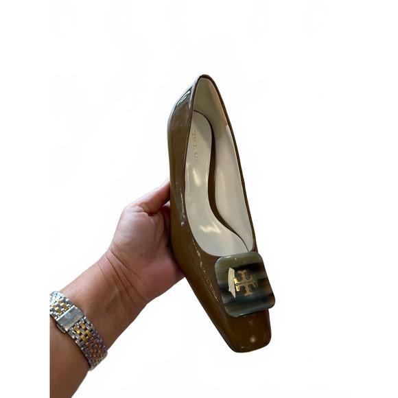 NEW TORY BURCH women georgia wedge in almond oat